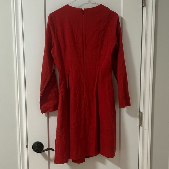 COS Red Wool Dress - Picture 4 of 9